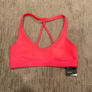 UA neon pink sports bra, XS